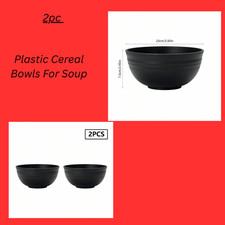 Plastic Cereal Bowls For Soup, Oatmeal, Pasta, And Salad, Suitable For Home