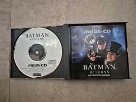 Batman Returns PAL Game Complete In Box For Mega CD includes spine card