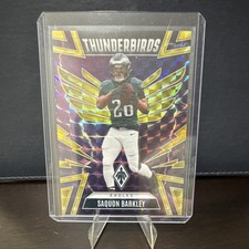 2025 Panini Phoenix Thunderbirds Saquon Barkley #42 Eagles Yellow Pyramids /149