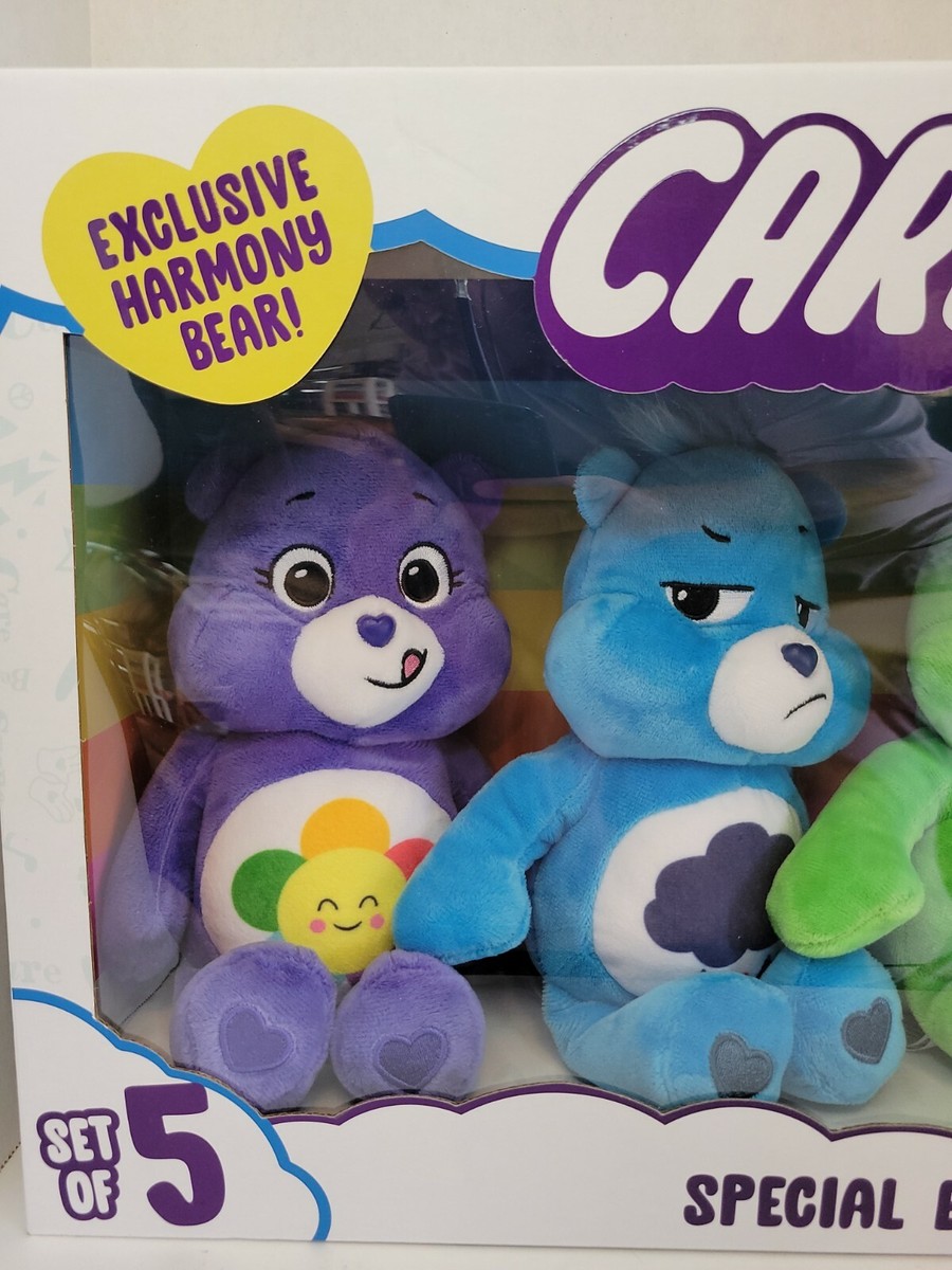 Care Bears Special Collector Set of 5 Plush w/Exclusive Harmony