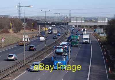 Photo 6x4 The M1 at Junction 24 Lockington/SK4627 Busy as ever! c2008