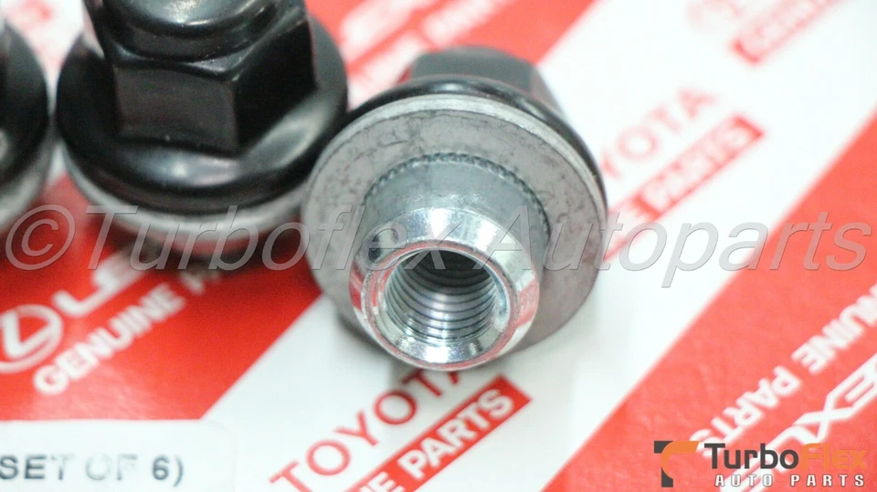 Juego de 24 tuercas PVD negras para Toyota Tacoma FJ Cruiser 4Runner PT076-60200-02 Foto 4 de 4