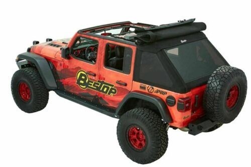 Bestop Trektop™ ULTRA for 18-Up Jeep Wrangler JLU 4 Door - Black Twill 54925-17 - Picture 4 of 10