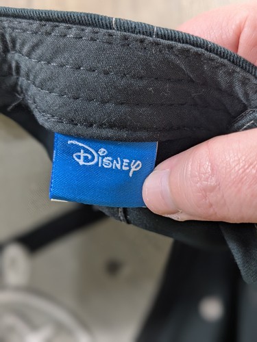 Disney Baseball Hat Cap Black Logo Embroidered Adjustable Cotton Vacation - Picture 8 of 10
