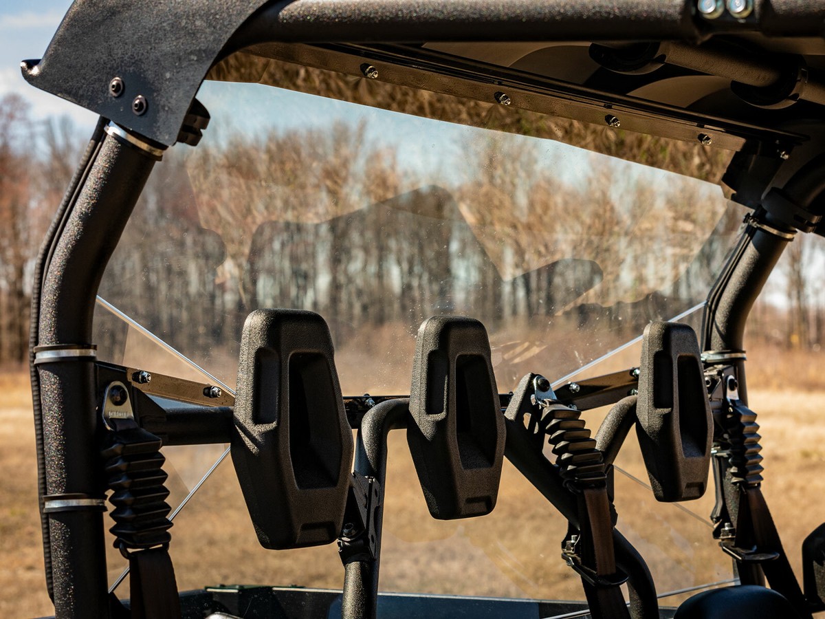 SuperATV Lightly Tinted Rear Windshield For Yamaha Viking VI UTV (2015+) - Heavy Duty Polycarbonate