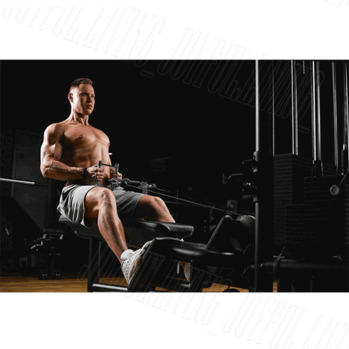 Lat Pulldown Attachments Close Grip Row Handle Workout Rubber Grips Cable T Bar - Picture 11 of 12