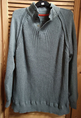 Grauer  Strickpullover Gr. XXL - Übergröße Eddie Bauer