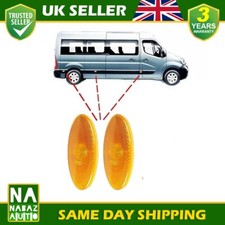 2X  SIDE MARKER LAMP LIGHTS LENS FOR RENAULT MASTER OPEL MOVANO NV400