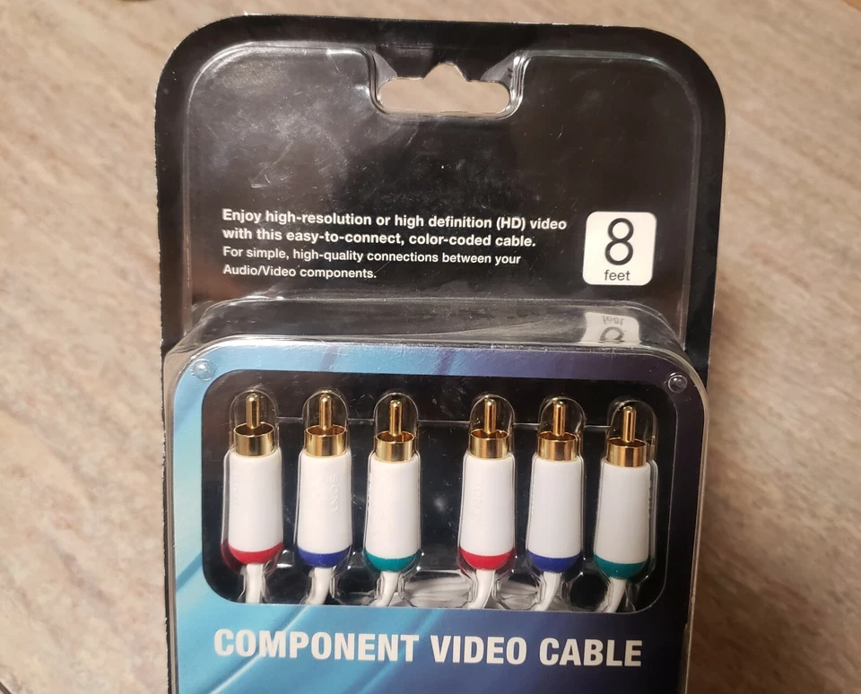 SONY - VMC-CV24 - 8' Component Video Cable - White - Image 4 of 4