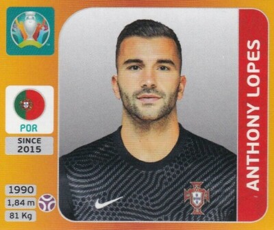 Panini Euro EM 2020 - 2021 Tournament Edition Sticker Nr. 660 Anthony Lopes