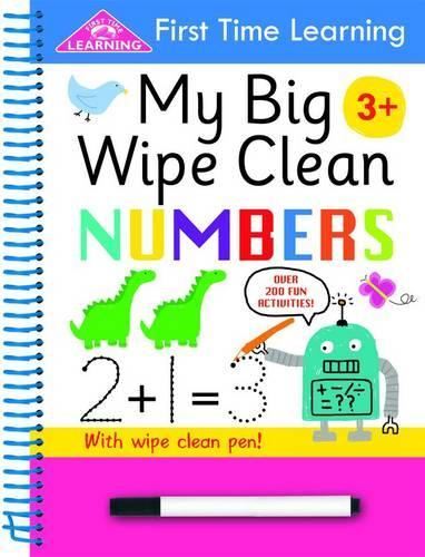 First Time Learning: My Big Wipe Clean- Numbers 3+ (inc pen)