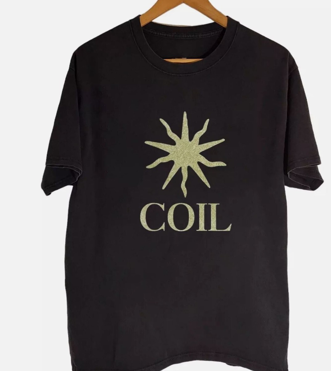 Logo Classic Coil Band Short Sleeve Black All Size Shirt