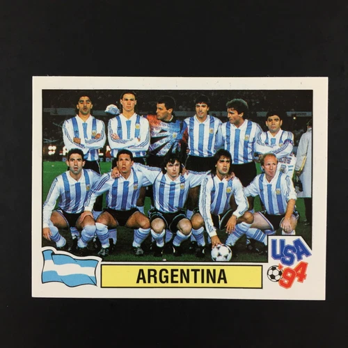 Adesivo Team Argentina Diego Maradona Panini USA 94 Coppa del Mondo 1994 #258