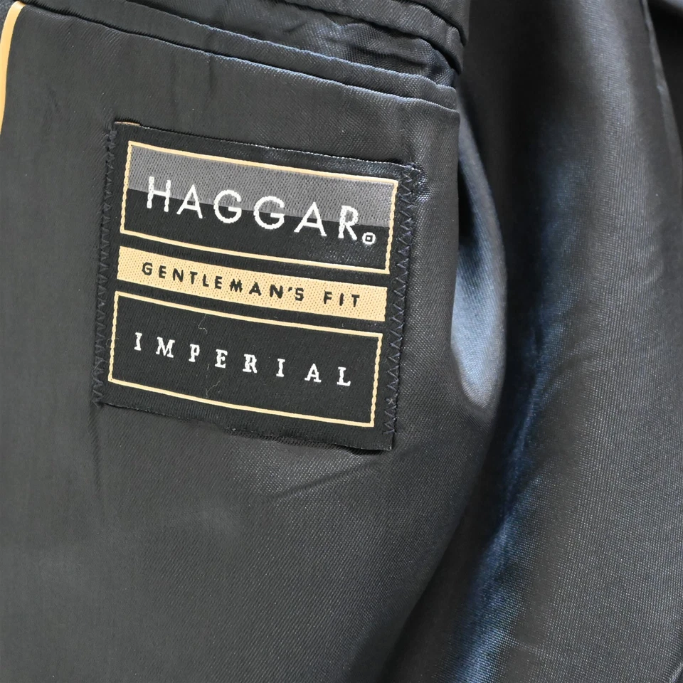 De Colección Hecho en EE. UU. 42R 34x30 Azul Rayas Doble Pecho Para Hombre Chaqueta Pantalones Traje Foto 4 de 4