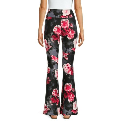 No Boundaries LEGGING Red Floral Soft 