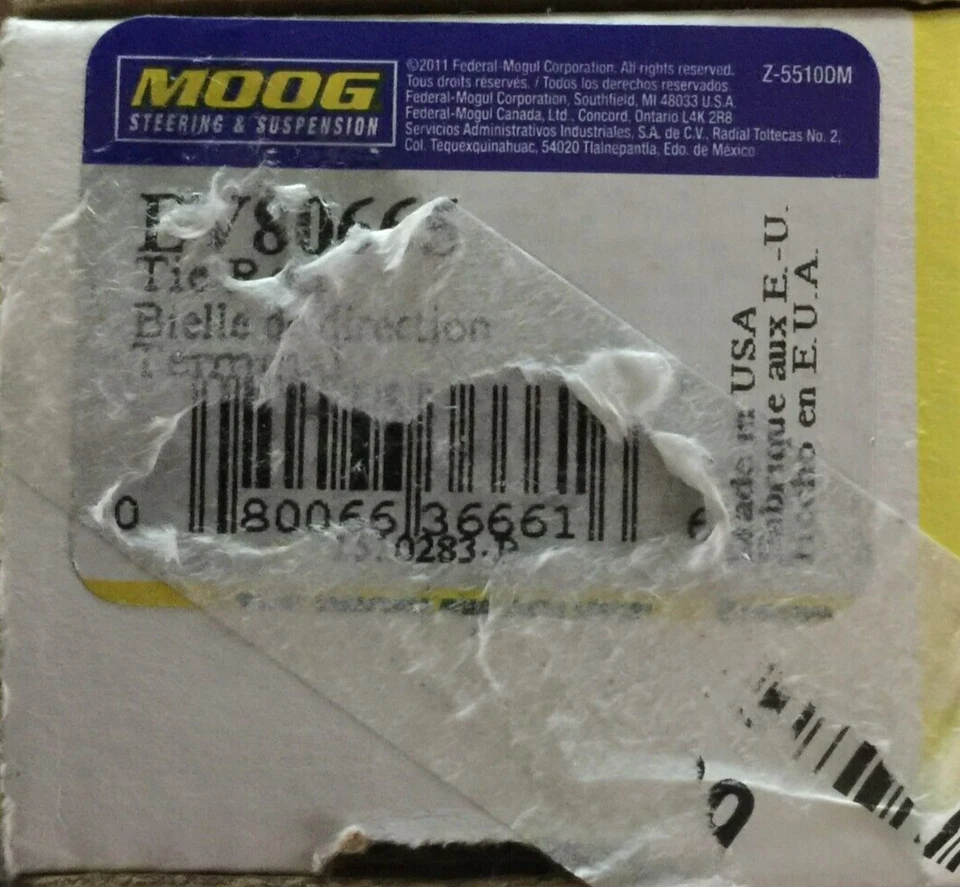 Extremo de varilla de amarre de dirección Moog EV80665 nuevo Foto 4 de 4