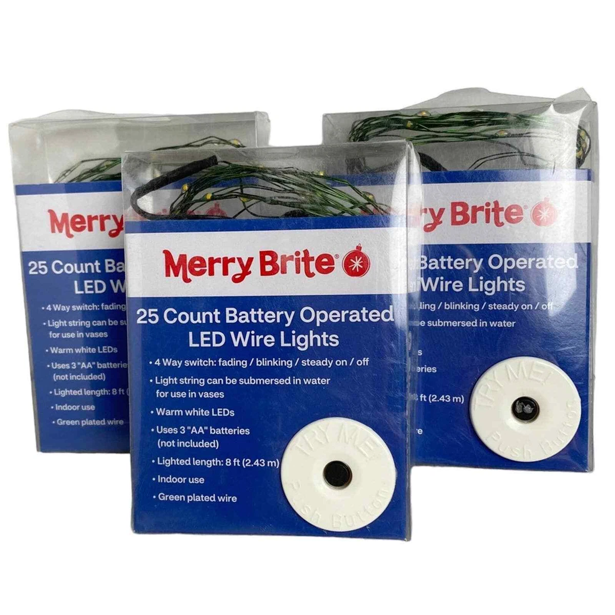 Merry brite battery operated lights deals