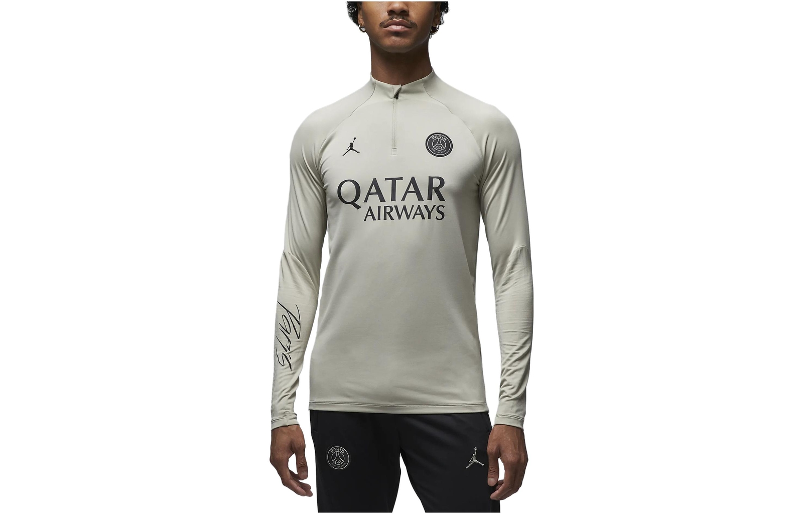 Jordan Letter Print Raglan Slim Fit Long Sleeve Soccer Jersey 27090₽