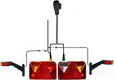 XXL Anhänger Beleuchtung SET Umrissleuchte 5M 13 PIN Kabel Anhänger Rückleuchten