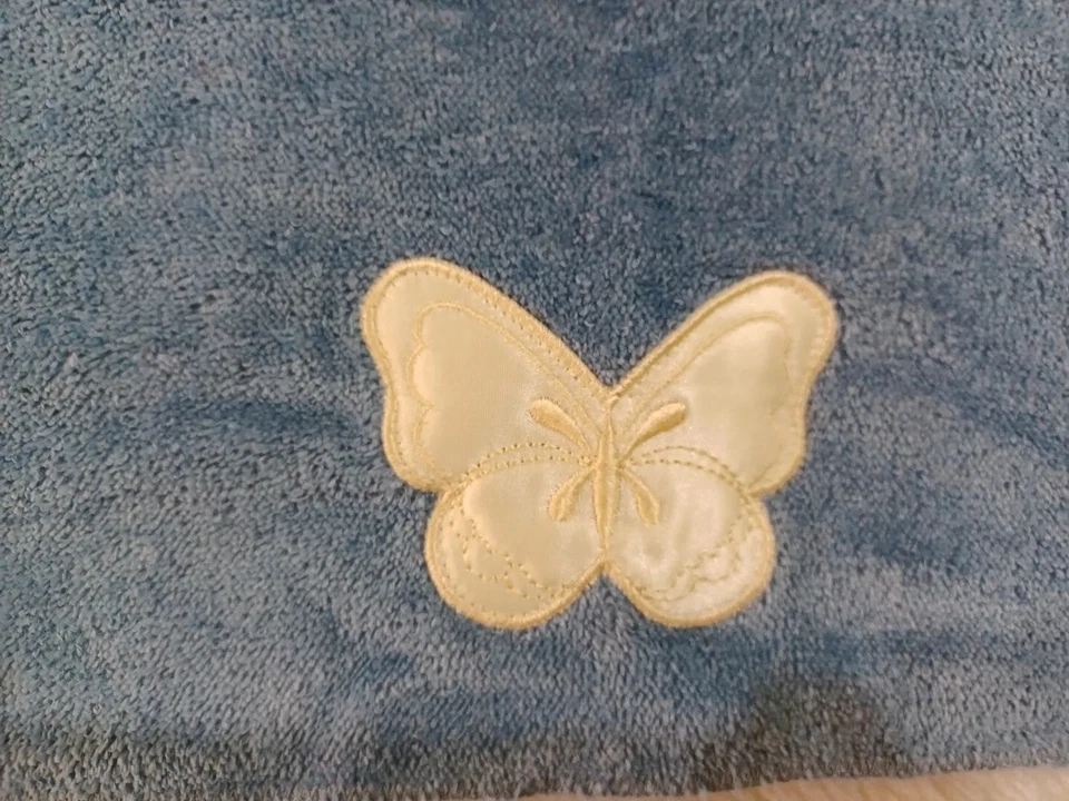 Juego de Paños Vintage Blanco Mariposa Azul 2 11" Saturday Knight LTD EE. UU. Foto 3 de 4