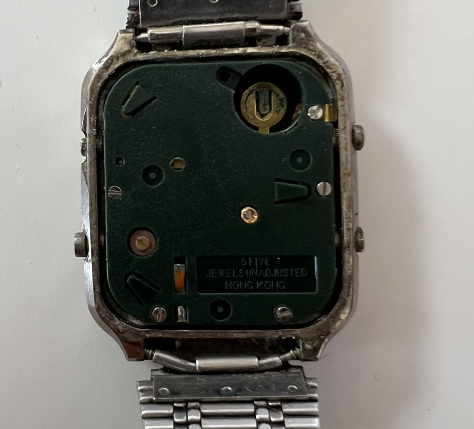 RARE EDOX (SEIKO H127 Style)Quartz LCD Digital Watch Chronograph