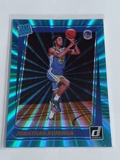 2021-22 Panini Donruss Jonathan Kuminga Teal Laser Rated Rookie (RC) Holo #240