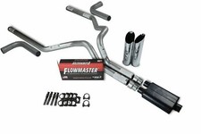 Ford F150 21-25 3 Dual Exhaust Kits Flowmaster 40 Series Slash Tip Side Exit