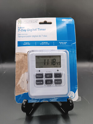 Utilitech 7 Day Digital Timer Indoor 0611422