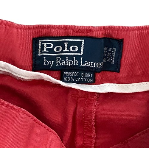Polo Ralph Lauren Men's Prospect Chino Shorts Size 34 Salmon Flat Front - Picture 3 of 3