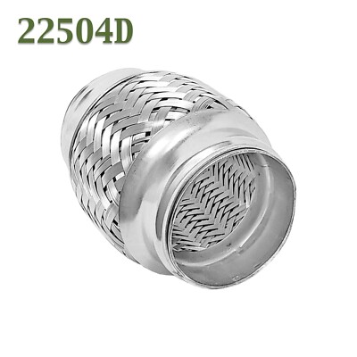 2.25'' (2 1/4'') x 4'' Flex Pipe Exhaust Coupling Quality Stainless Heavy Duty