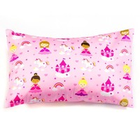 2 Pink Princess Toddler Pillowcases 100% Cotton Fits 13x18 And 14x19 Toddler ... on sale 2 Pink Princess Toddler Pillowcases 100% Cotton Fits 13x18 And 14x19 Toddler ... on sale