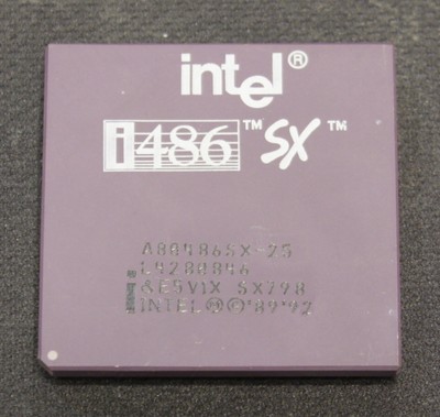 Socket 1 Processor - Intel 80486 SX-25 - SX798 - GOLD - TESTED - NO ...