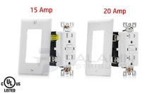 15A / 20A AMP Tamper Resistant GFCI Safety Outlet TR UL Listed - Self Testing