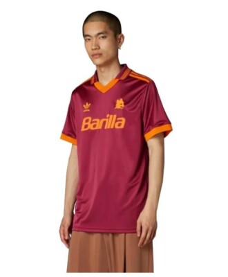 as roma ユニフォーム adidas Barilla AS Roma Barilla 1991/92 Adidas Vintage Shirt Football Mens