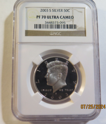 Kennedy Half Dollar 2003-S SILVER NGC PF 70 Ultra CAMEO | eBay