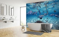 3D Submarine Fish G687 Wallpaper Mural Self-adhesive Removable Sticker Joy