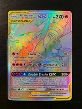 Carte Pokémon : Reshiram et Dracaufeu GX 217/214 Alliance Infaillible Française