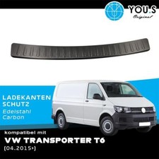 YOU.S Original Ladekantenschutz Carbon / Edelstahl für VW T6 Bus ab Bj. 04.2015