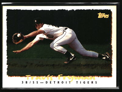 Travis Fryman 1995 Topps #032 CyberStats (Spectralight) Detroit Tigers