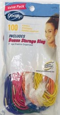 Vintage 100 Bright Colored Design HTF Goody Ponytailer Hair Bands Elastics 1 