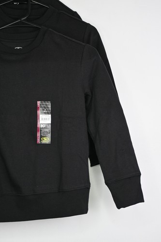Boys Athletic Works Core Fleece Tops 3 Pieces Black Small (6-7) - Picture 3 of 4