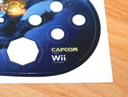 2010 Nintendo Monster Hunter 3 Tri Capcom Wii Promo Sticker For Wii Controller - Picture 3 of 6