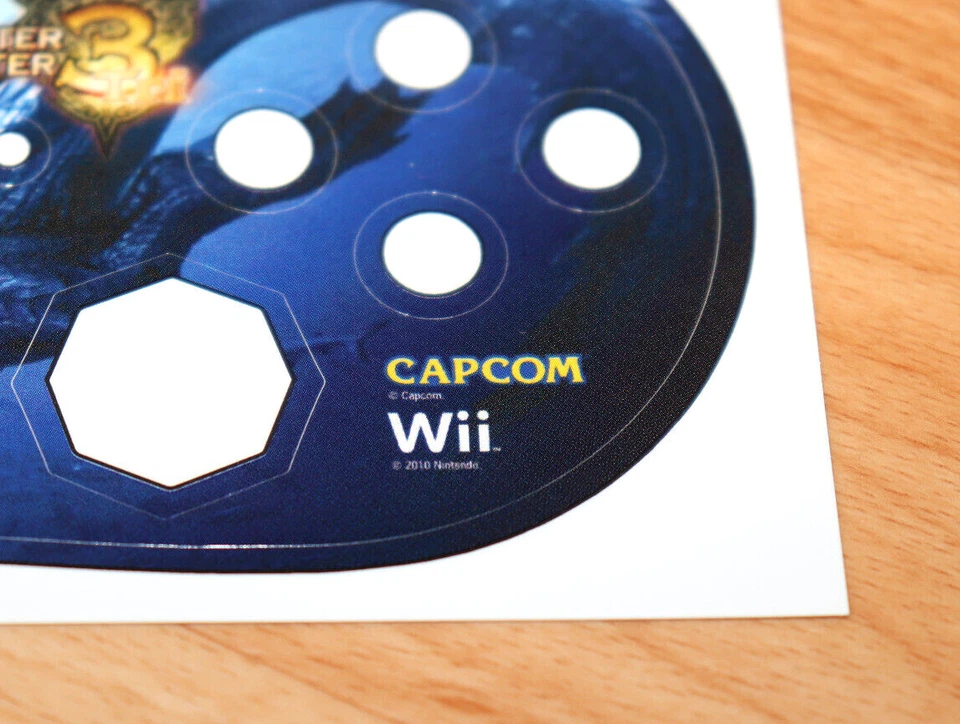 2010 Nintendo Monster Hunter 3 Tri Capcom Wii Promo Sticker For Wii Controller - Image 3 of 4