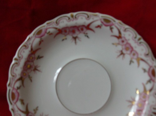 Vintage Bauer Kahla / Thur Tea Cup & Saucer Hand Painted Gold Edging - Picture 8 of 8
