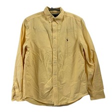Ralph Lauren Shirt Boys 18 Yellow Pony Long Sleeve Casual Button Up