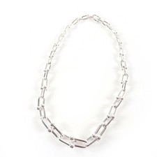 Tiffany  Co. Hardwear Graduated Link Silver Necklace AG925 45cm 17''