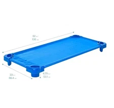 3 New Stackable Kiddie Cots Ready to Assemble Standard 52 in Classroom Furniture