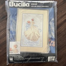 Bucilla Betrothed In Beauty Crewel Silk Ribbon Embroidery Kit 41189