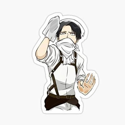 AOT Cleaning Levi Multi-Surface Vinyl Sticker 6'' Waterproof