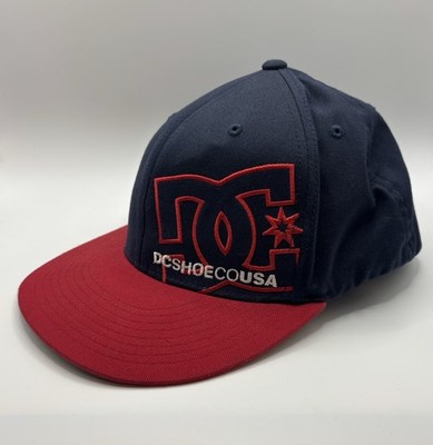 MENS DC SHOES FLEXFIT FITTED Blau/Rot/Grün Größe L-XL